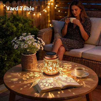 Hanging Solar Lantern Hummingbird Lights for Outdoor Table Decor6