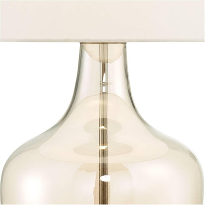 Ania 31" Table Lamps Set of 2 Large Modern Champagne Glass Jar Glam7