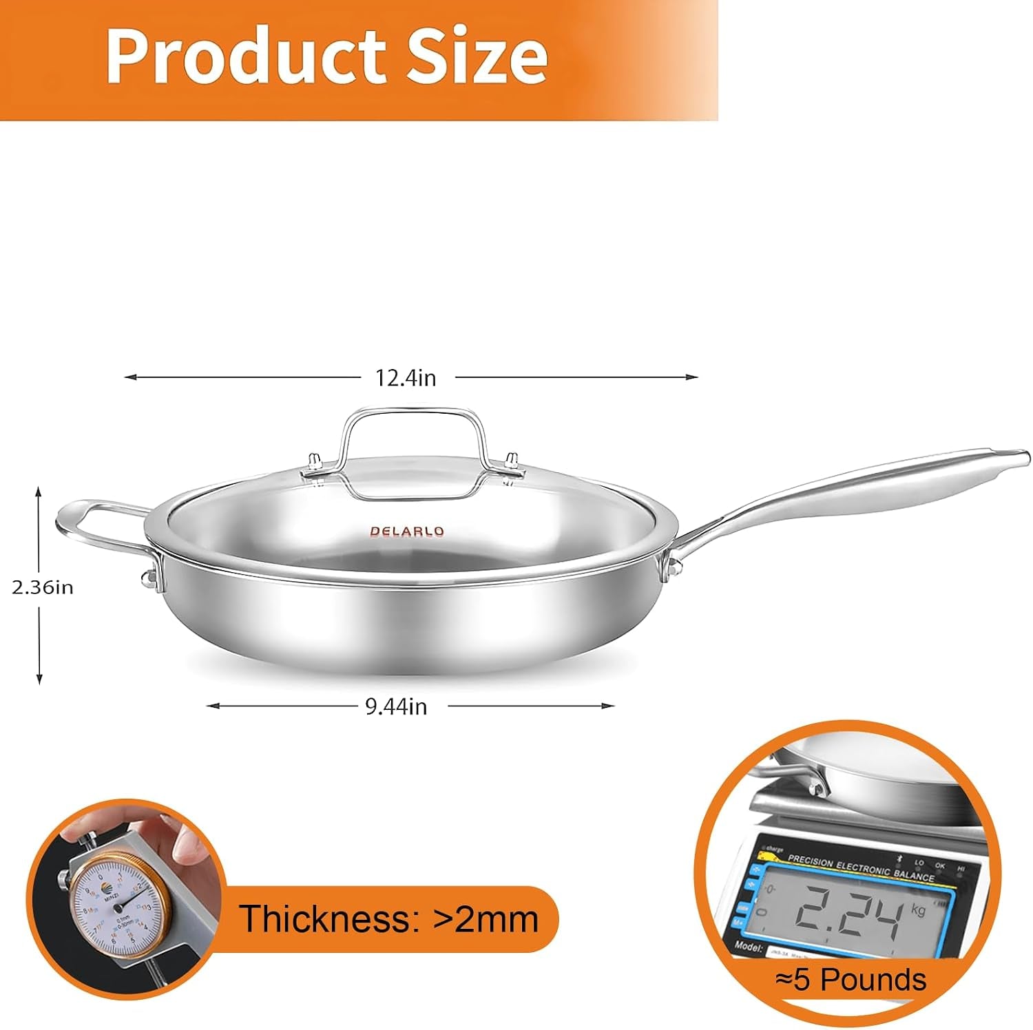 tri-ply-stainless-steel-pan-with-lid-12inch-compatible-with-all-cooktops-heavy-duty-frying-pan-with-lid-18-10-large-cooking-surface-stainless-steel-skillet