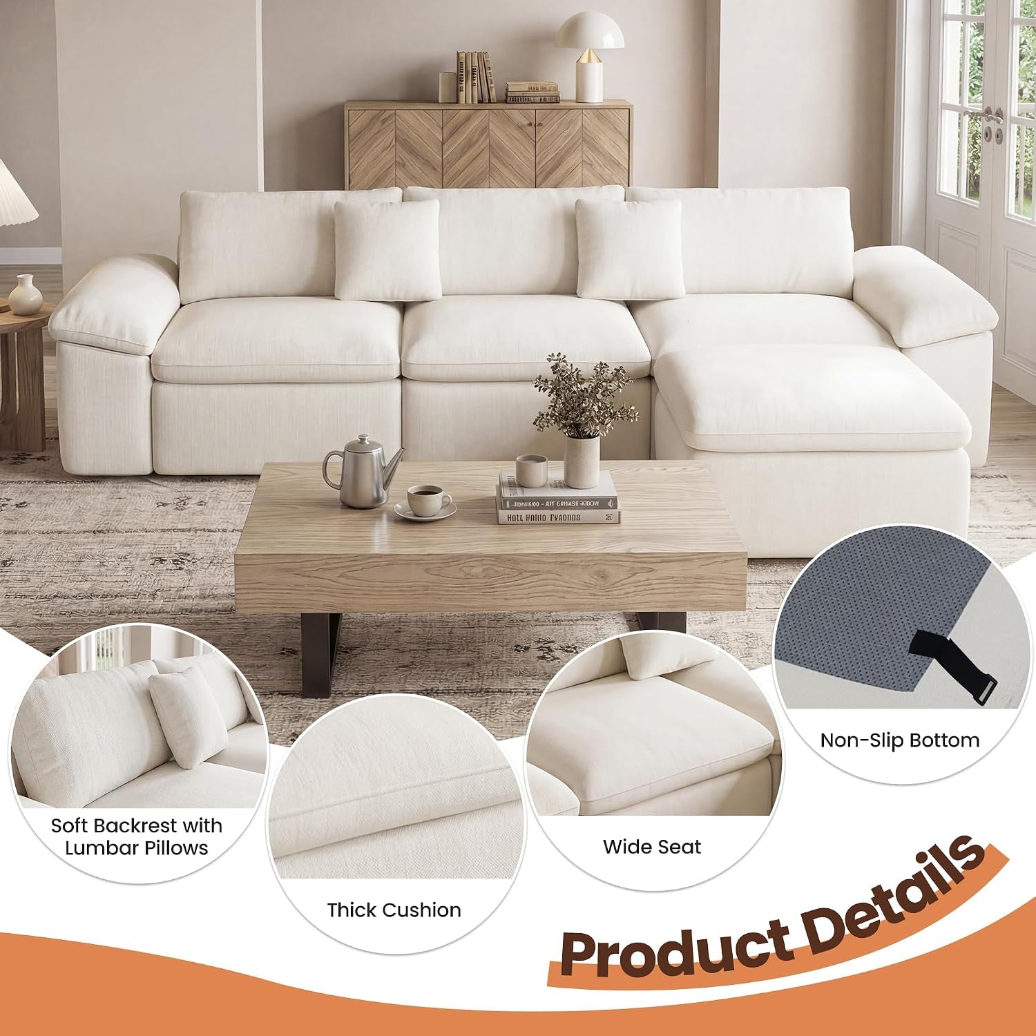 152-64-u-shaped-cloud-couches-for-living-room-6-seater-large-modular-sectional-sofa-with-2-ottoman-convertible-couch-deep-seat-sofa-with-pillow-for-bedroom-and-apartment-beige