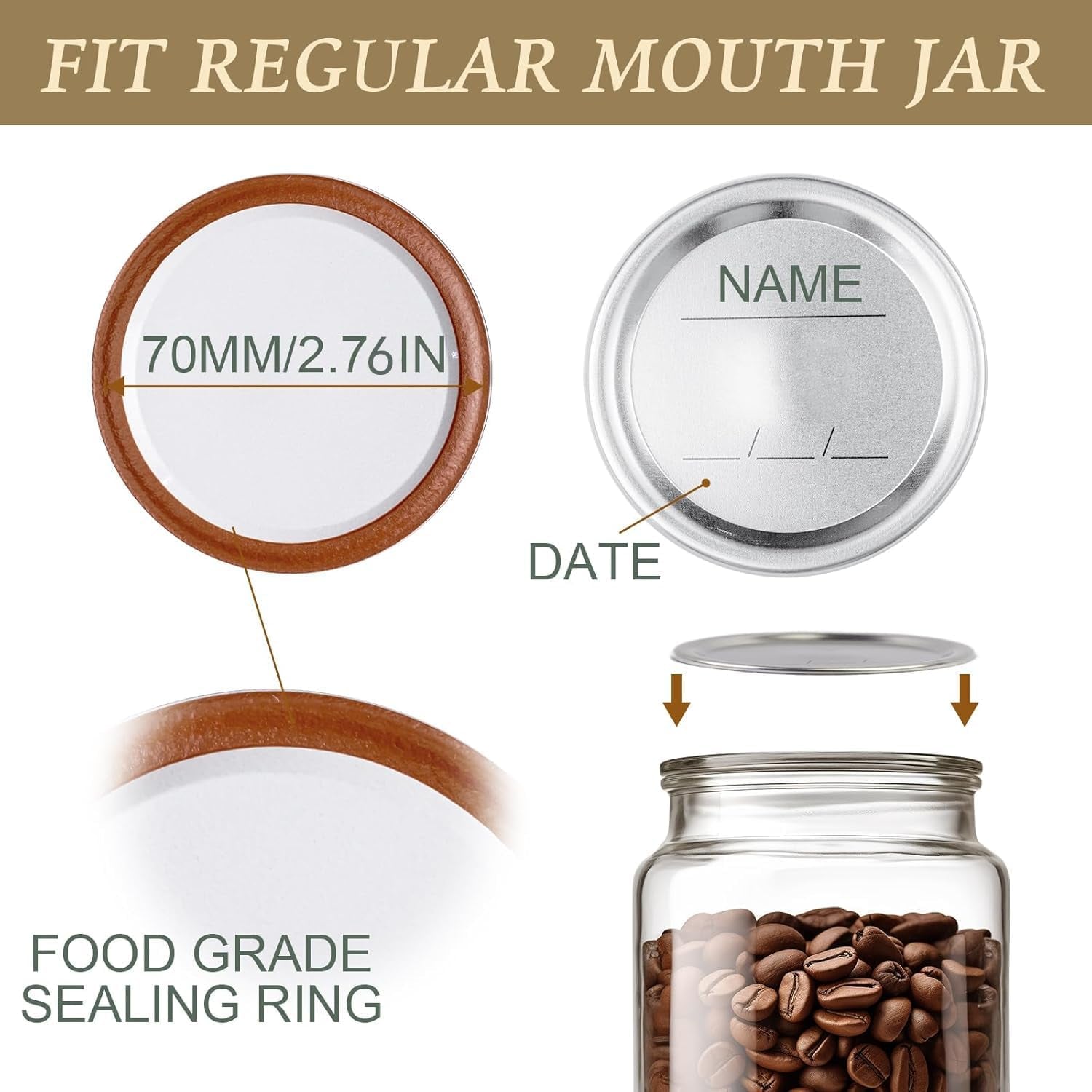 200-pack-regular-mouth-canning-lids-70mm-2-76-in-mason-jar-replacement-caps-for-ball-kerr-jars-split-type-metal-closures-with-food-grade-silicone-seal-airtight-leak-proof