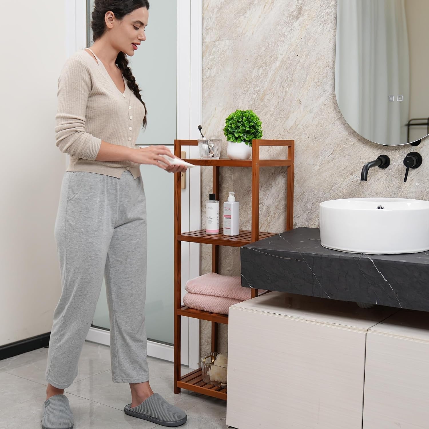 teak-wood-bathroom-shelf-organizer-stand-standing-shower-caddy