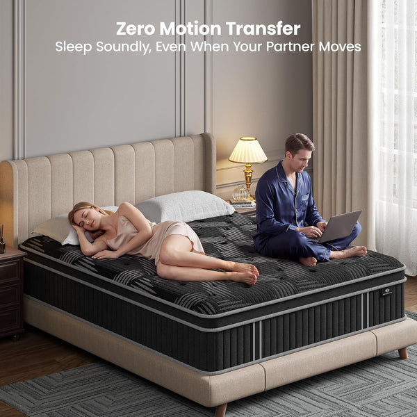 12" Full Mattress, Pocket Spring, Pressure Relief & Gel Memory Foam6