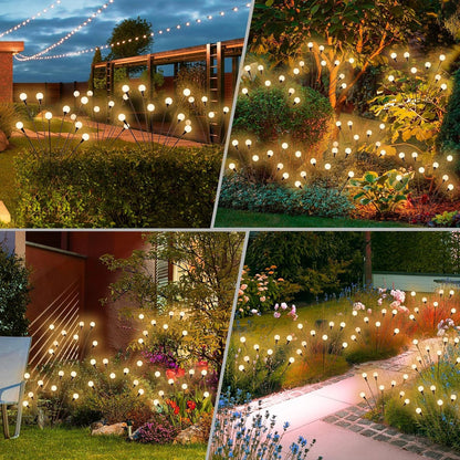 Solar Lights Outdoor Waterproof 4 Pack of 32 Leds Garden Patio Firefly Decoration Unique Gifts Women Grandparents6