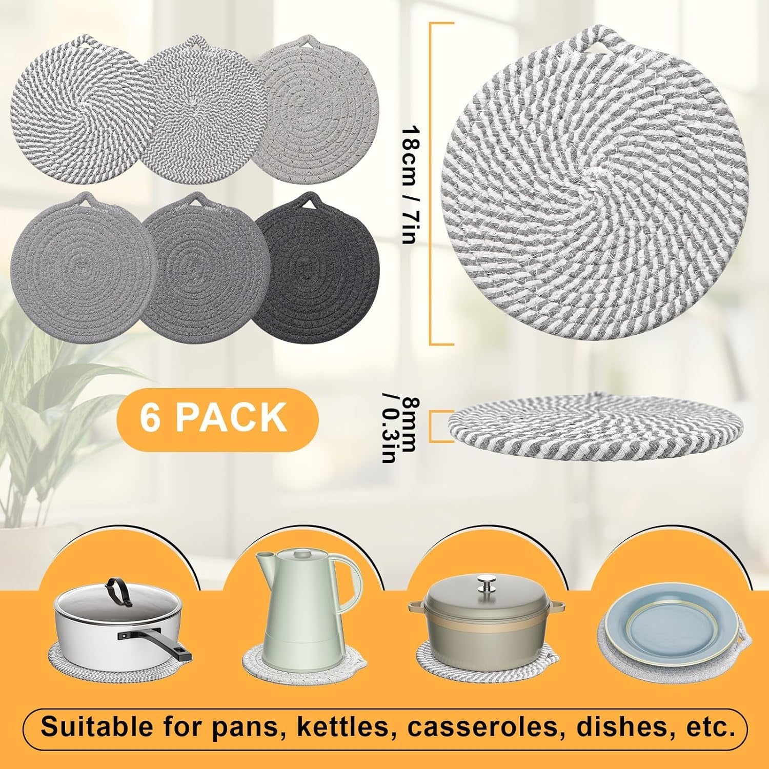 7-trivets-for-hot-dishes-6-pack-trivets-for-hot-pots-and-pans-cotton-hot-pads-for-kitchen-counter-and-countertops-trivets-for-quartz-countertops-resist-heat-scratches-stains-gray