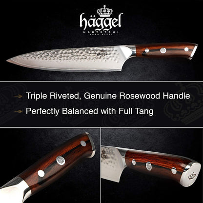 Professional Chef Knife for All-Around Food Preparation Ultra-Sharp 8 Inch Kitchen Knife Hand Hammered VG10 Stainless Steel Knife Best Gifts for Chefs4