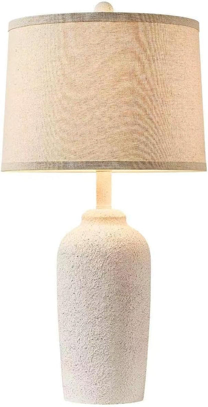 Farmhouse Table Lamp for Living Room, Stone-Like Bedside Lamp for Bedroom8