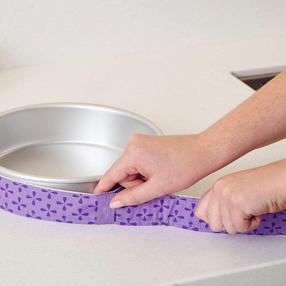 4-Piece Cake Pan Dampen Strips | Super Absorbent Thick Cotton Strips for Baking, Cake Leveler and Baking Supplies4