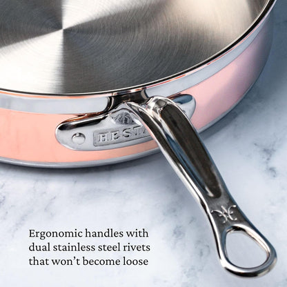Hestan - Copperbond Collection - 100% Pure Copper 10-Piece Ultimate Cookware Set, Induction Cooktop Compatible9