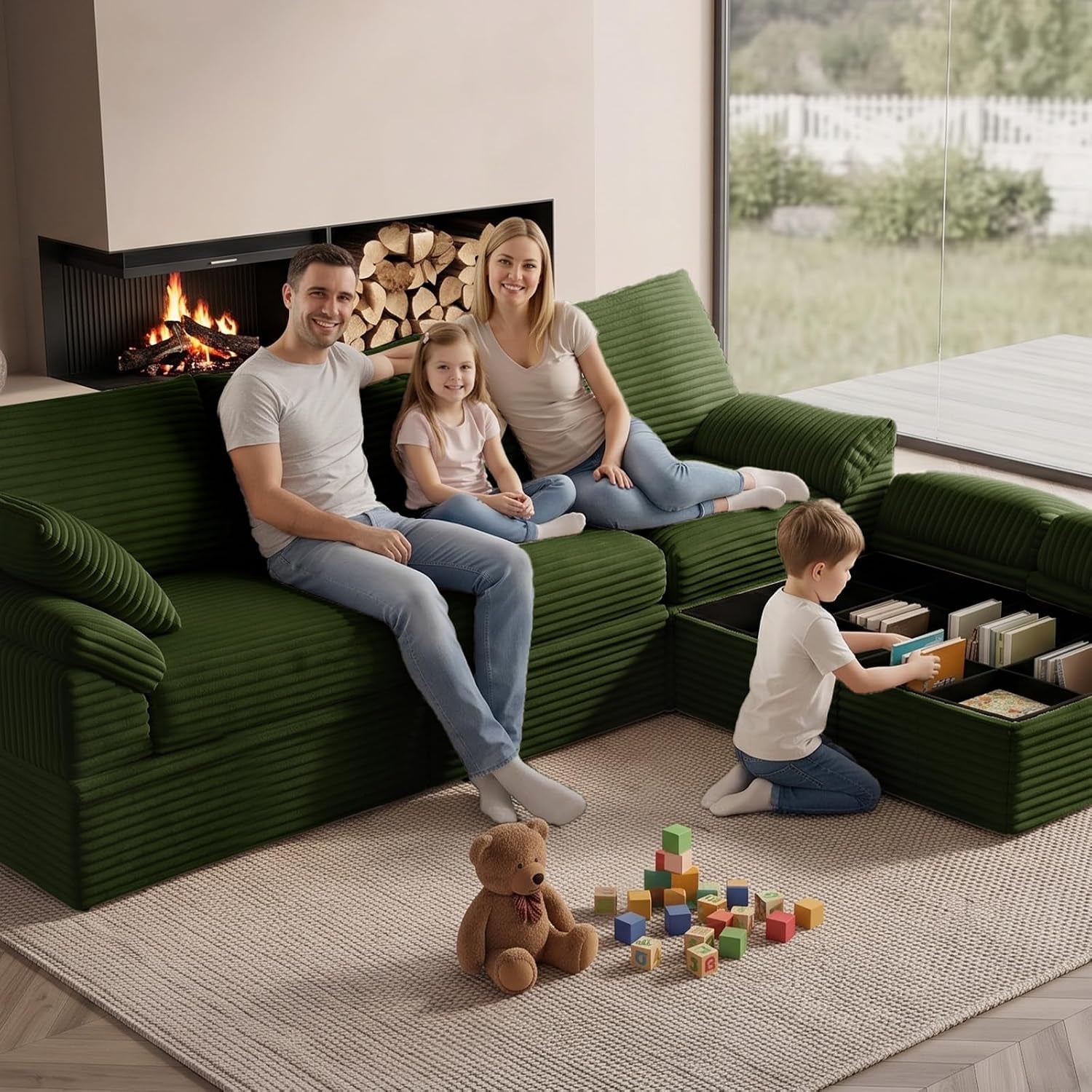 107-boneless-couch-with-storage-48-6-extra-deep-high-seat-modular-sectional-sofa-with-ottoman-3-seater-u-shaped-corduroy-cloud-couch-tool-free-assembly-sectional-couches-for-living-room-green