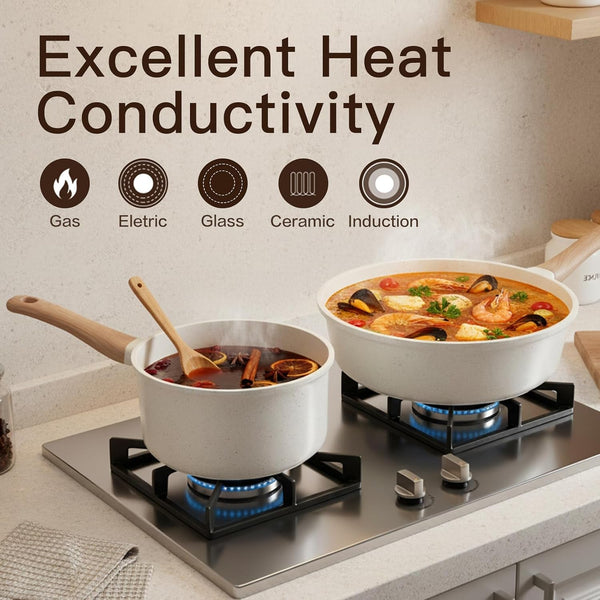 Pots and Pans Set Non Stick Ceramic Cookware Set 22-Piece Nonstick Kitchen Cooking Sets Stockpot Saucepan Frying Pans4