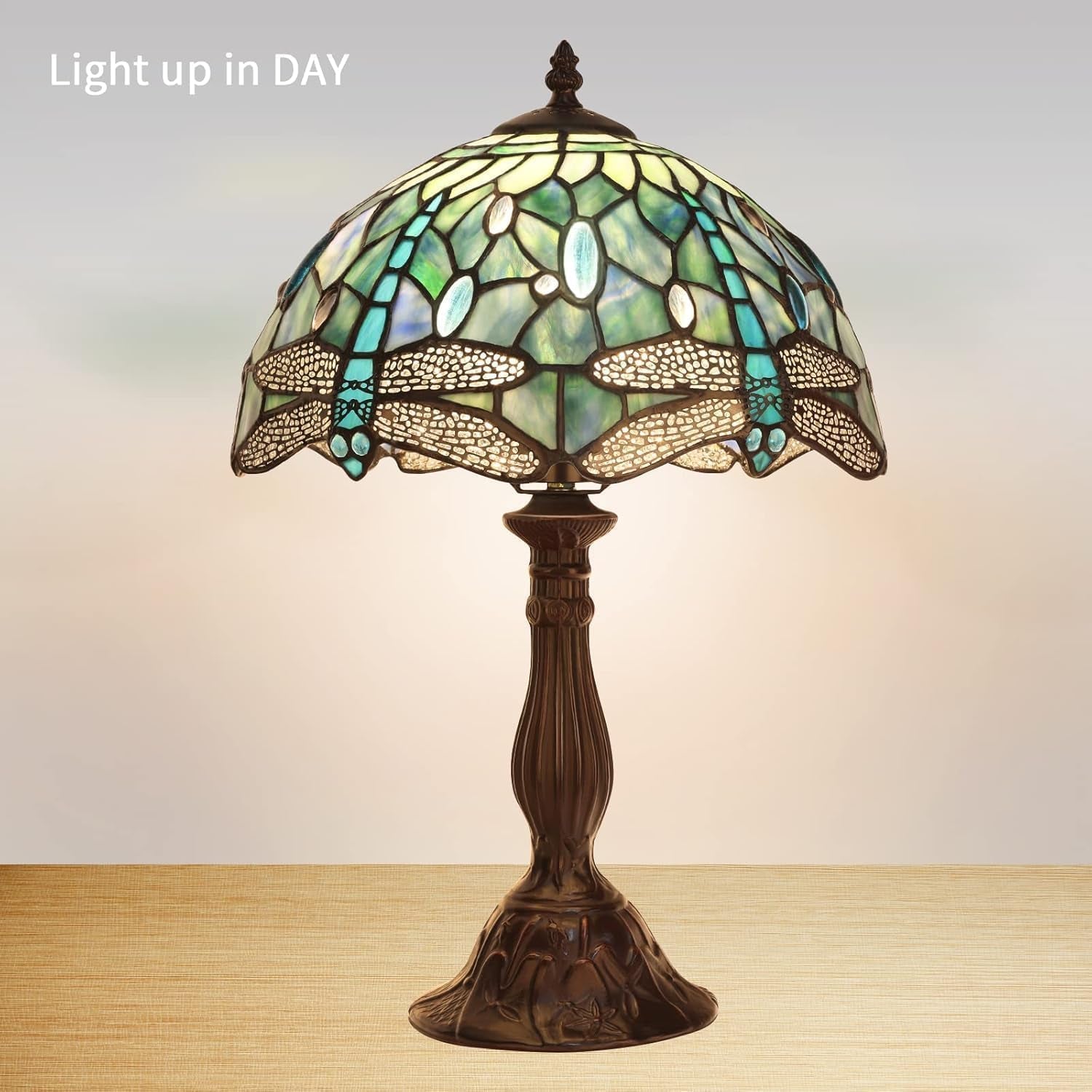 18-tiffany-dragonfly-style-stained-glass-table-lamp-green
