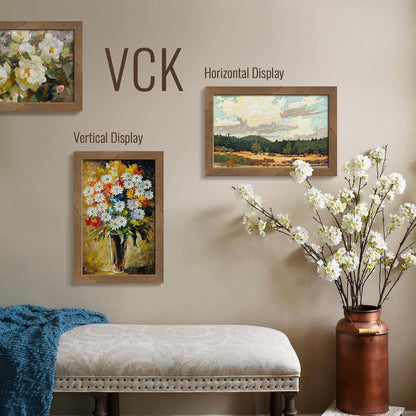 11X17 Picture Frame Set of 3, Walnut Wood Frames for Wall Decor7