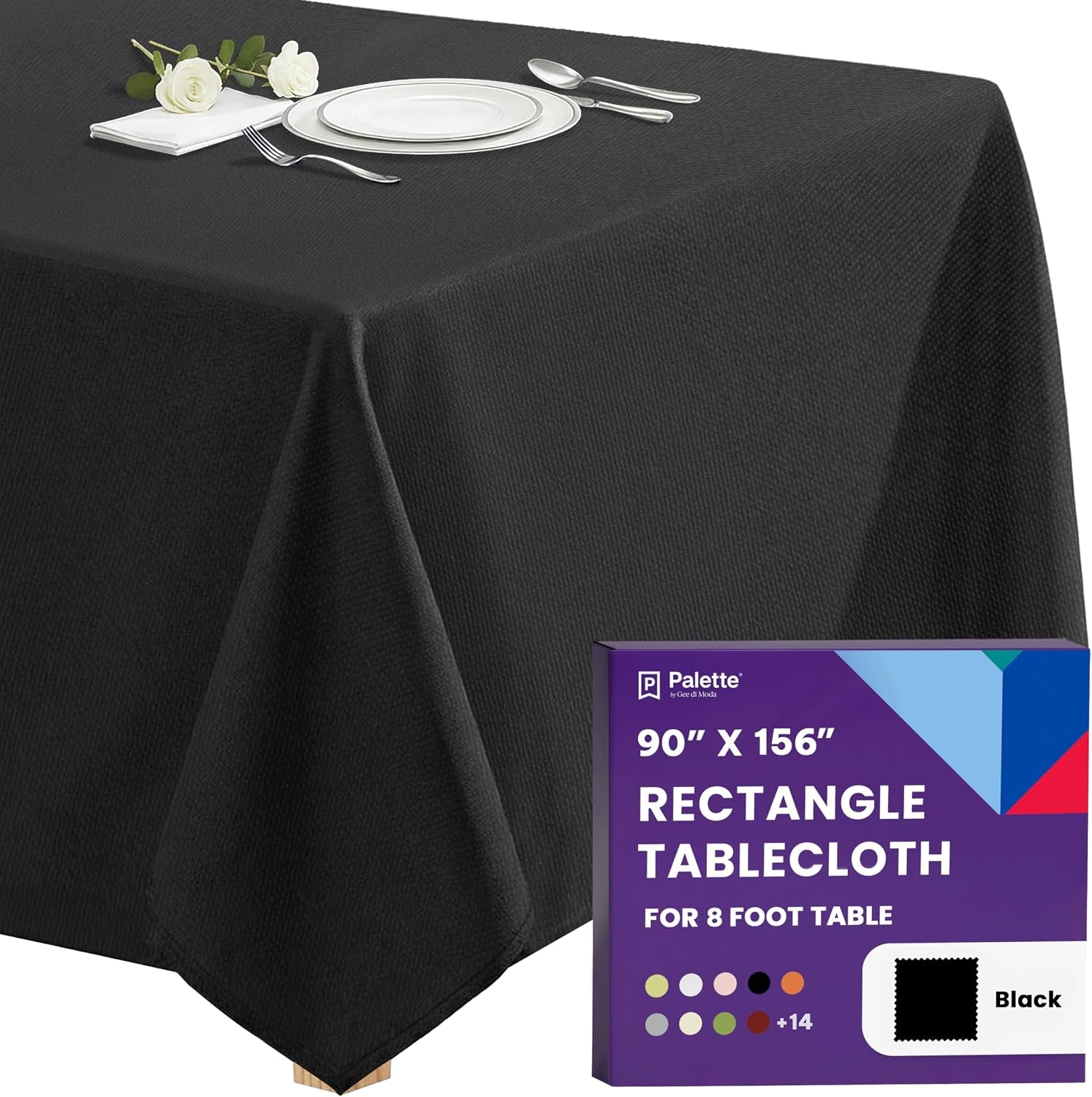 rectangle-tablecloth-90-x-156-inch-black-table-cloth-for-8-foot-tables-with-floor-length-drop-heavy-duty-washable-fabric-for-holiday-party-dinner-weddings-baby-shower