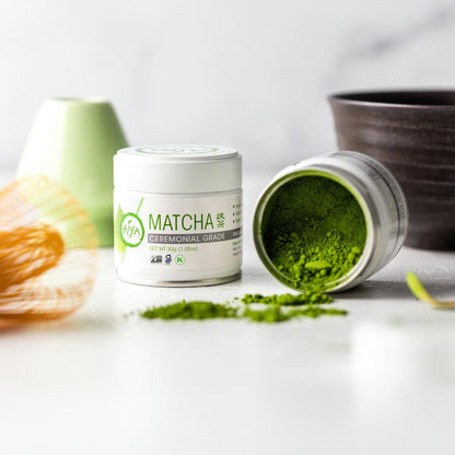 Aiya Authentic Japanese Premium First Harvest Ceremonial Grade Matcha Green Tea Powder - Vegan-Friendly, Zero Sugar, Gluten-Free - 30G Tin3