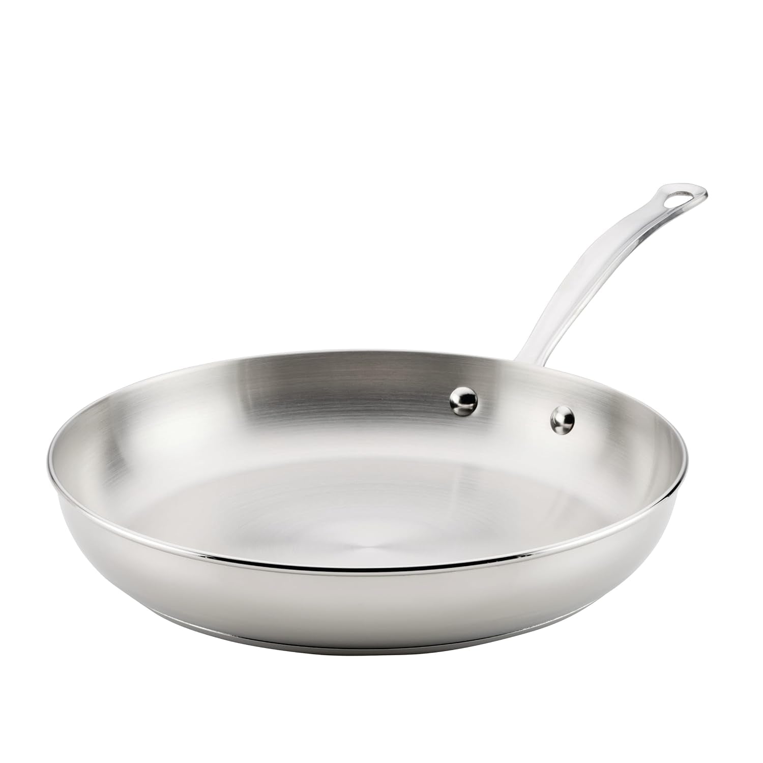 millennium-stainless-steel-frying-pan-skillet-induction-ready-compatible-with-all-cooktops-metal-utensil-safe-12-25-inch-open-fry-pan-dishwasher-safe-stainless-steel