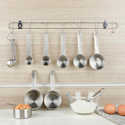 Measuring Cups Set, 18/8 (304) Stainless Steel Measuring Cups for Kitchen & Baking, Heavy Duty Solid Measurement Cups, Us & Metric Measure Tools with 1/16, 1/8, 2/3 &3/4 Cups9
