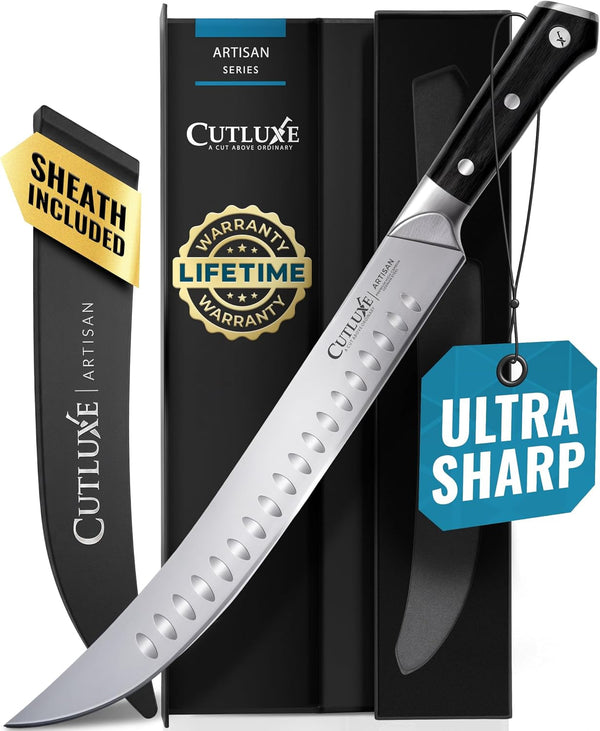 Butcher Knife, 10" Cimeter Breaking Knife for BBQ & Brisket1