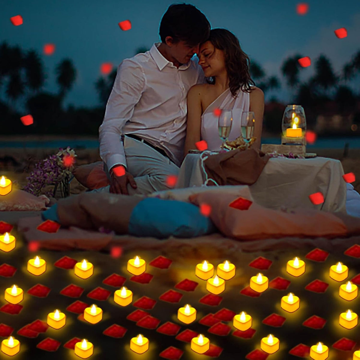 rose-petals-and-candles-set-for-romantic-decoration-3000-pcs-red-rose-petals-and-36-pcs-heart-candle-lights-for-special-night-wedding-anniversary-valentine-day-for-hotel-and-bedroom-decor