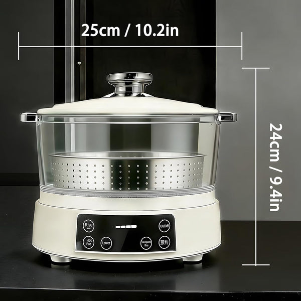 3L Low Carb Rice Cooker, Multi-Rice Cooker with Auto Lift Filter Basket, Separate Rice from Soup, Steam or Boil, Smart Touchscreen Precise Temperature Control, for Home Use8