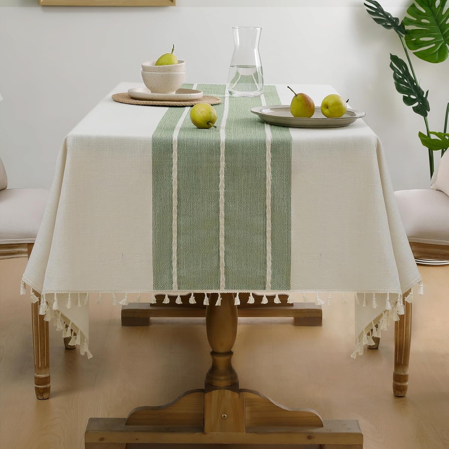 outdoor-linen-tablecloth-square-waterproof-cotton-boho-farmhouse-table-cloths-with-tassel-heavy-weight-wrinkle-free-table-cover-for-picnic-camping-dining-55-x-55-inch-sage-lines