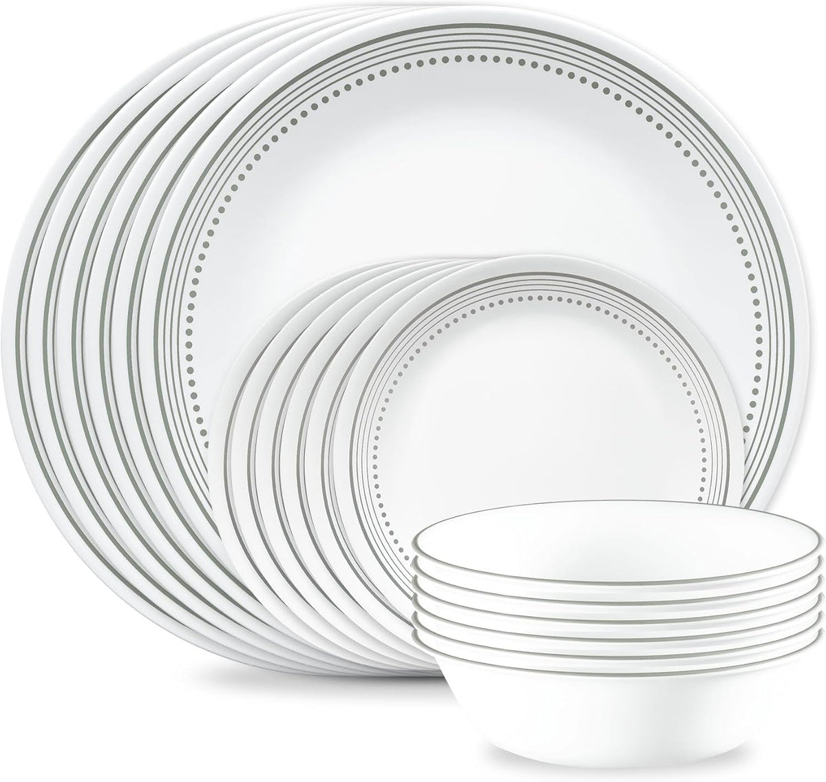 vitrelle-18-piece-service-for-6-dinnerware-set-triple-layer-glass-and-chip-resistant-lightweight-round-plates-and-bowls-set-mystic-gray