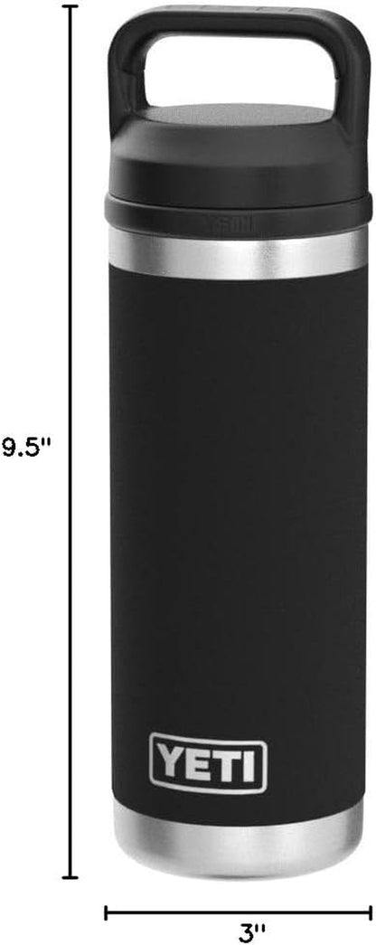 Rambler 18 Oz Bottle, Vacuum Insulated, Stainless Steel with Chug Cap, Black7