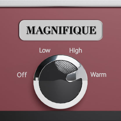 [NEW] MAGNIFIQUE 4-Quart Slow Cooker with Casserole Manual Warm Setting - Perfect Kitchen Small Appliance for Family Dinners, Dishwasher Safe Crock, Red7