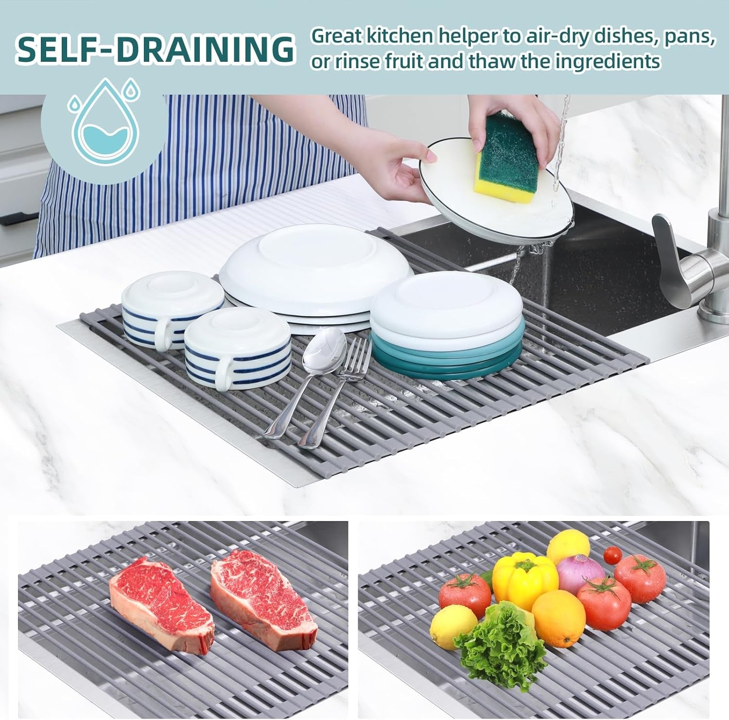 over-sink-dish-drying-rack-silicone-wrapped-17-6-w-x-15-4-l-large-over-the-sink-roll-up-dish-drainer-foldable-sink-drying-rack-rolling-drain-mats-anti-slip-multipurpose-for-kitchen-counter