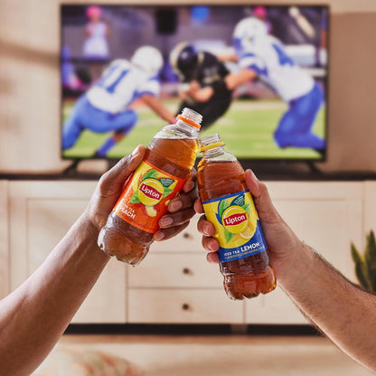 Lipton Zero Sugar Iced Tea, Green Tea Citrus, 16.9 Fl Oz Bottles, (12 Pack), 100% DV Vitamin C5