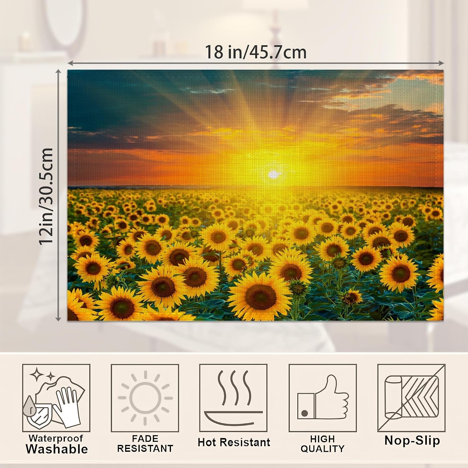 sunflower-fields-placemats-set-of-6-sunset-sunrise-linen-washable-kitchen-dining-table-mats-heat-resistant-place-mats-for-home-party-indoor-holiday-12x18-inch
