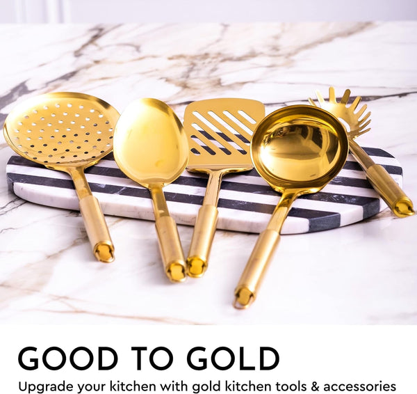 Gold Cooking Utensils Set, 5-Piece4