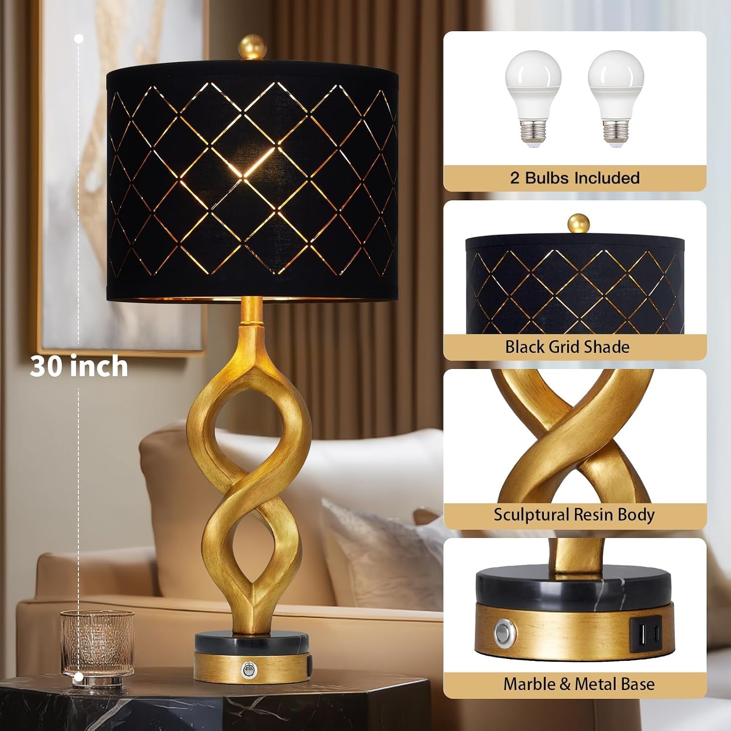 30-black-and-gold-table-lamps-set-of-2-for-bedroom-modern-touch-control-bedside-lamps-for-living-room-3-way-dimmable-sculptural-resin-nightstand-lamps-with-usb-a-c-ports-and-2-led-bulbs
