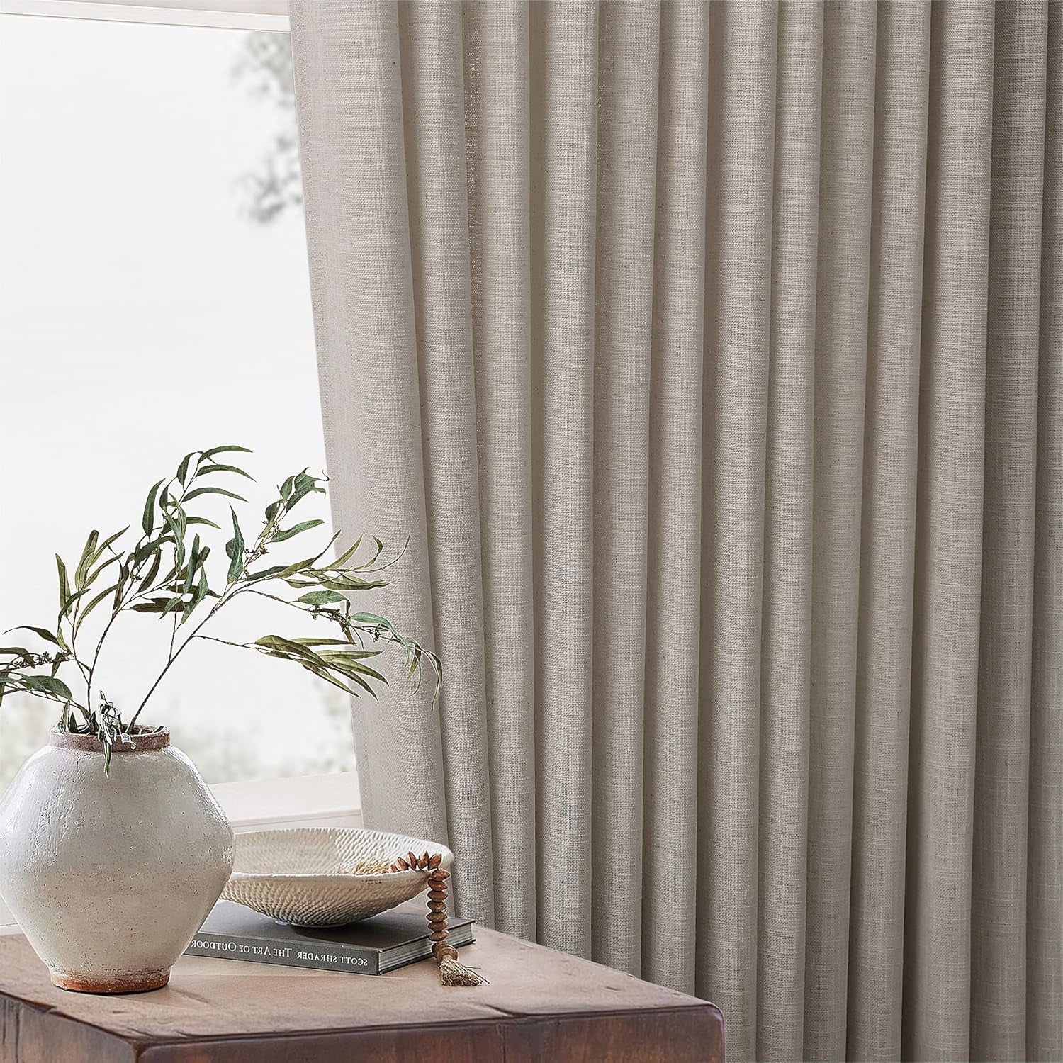 burlywood-birch-pinch-pleated-linen-90-inch-curtains-2-panels-thick-linen-textured-flax-burlap-taupe-pinch-pleat-drapes-90-inches-long-semi-sheer-curtains-for-dining-bedroom-office
