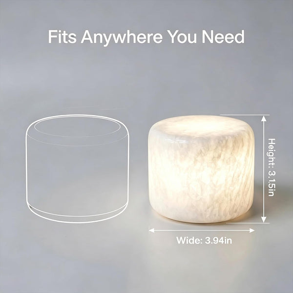 Natural Marble LED Desk Lamp Touch Control Rechargeable Dimmable2