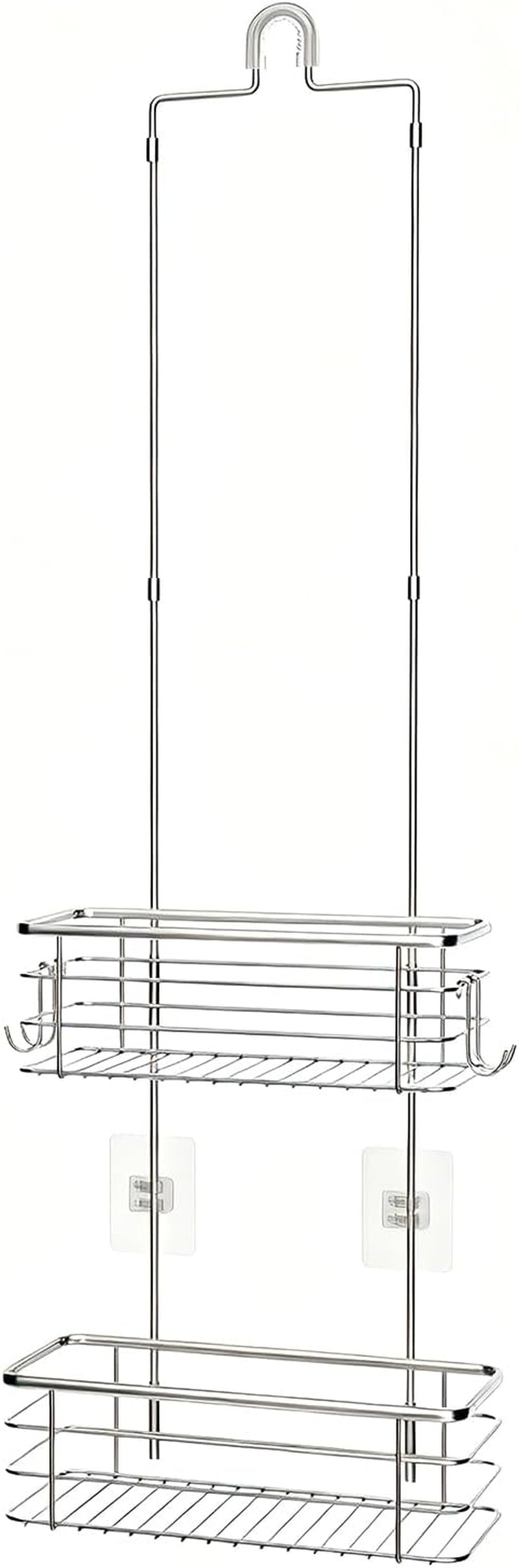 over-the-shower-head-caddy-2-tier-stainless-steel-hanging-organizer-with-hooks-37-6in