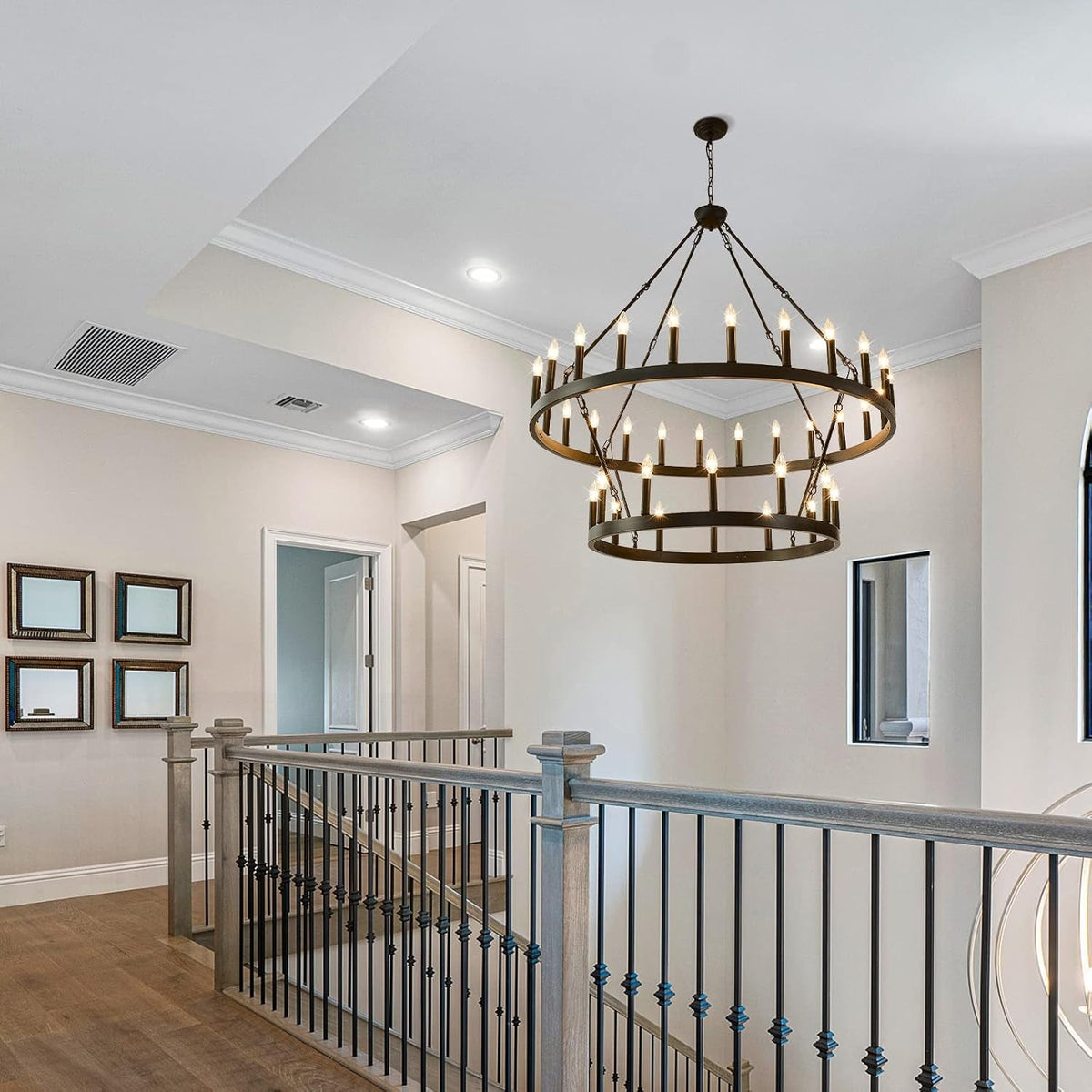 48-wagon-wheel-chandelier-36-light-large-black-chandelier-high-ceiling