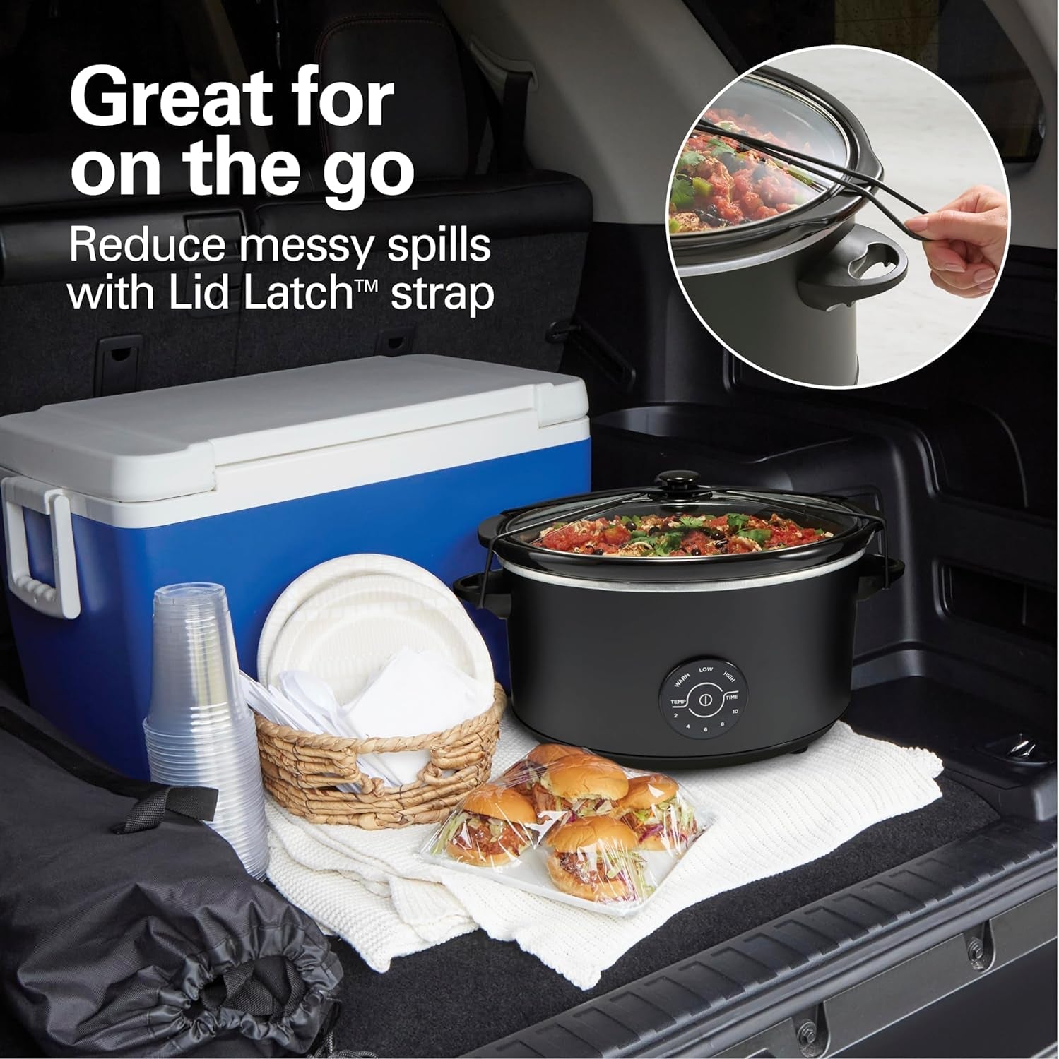 7-quart-set-forget-portable-programmable-slow-cooker-15-cooking-options-with-5-time-and-3-heat-functions-lid-latch-dishwasher-safe-stoneware-crock-glass-lid-black-33670
