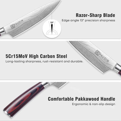 Chef Knife, 6 Inch Sharp Kitchen Knife, Small Kitchen Knives2