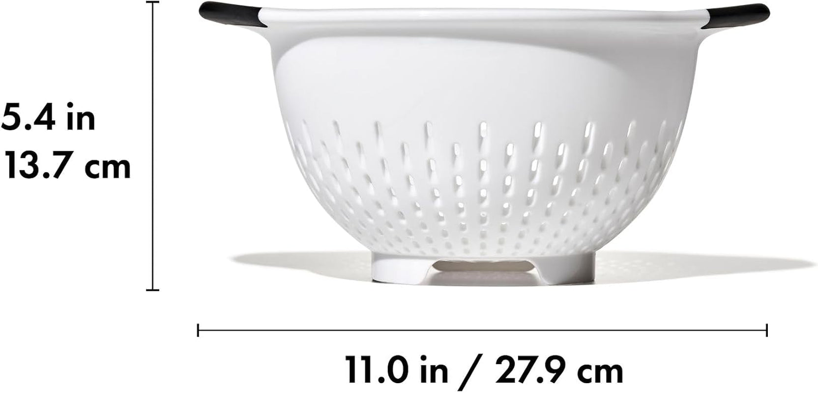oxo-good-grips-plastic-strainer-3-qt-capacity-white-for-pasta-and-vegetables-colander-non-slip-feet-soft-handles-dishwasher-safe-stable-draining