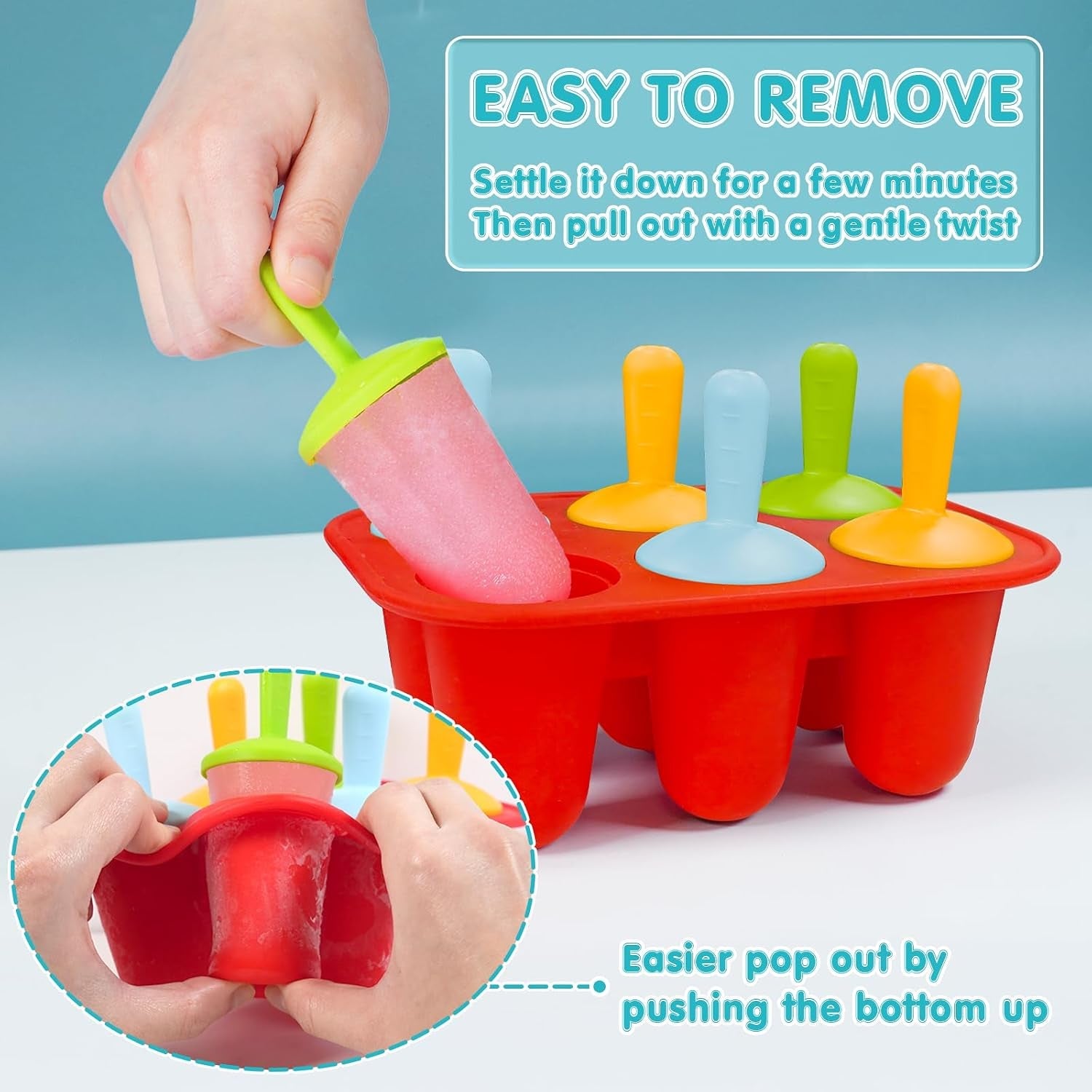 silicone-popsicle-molds-for-toddlers-6-cavity-mini-popsicle-molds-bpa-free-with-6-colorful-reusable-sticks-for-breast-milk-fruit-puree-yogurt-juice-and-homemade-frozen-treats-red
