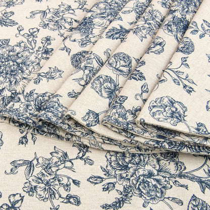 Quilted Vintage Flower round Placemats 15" Set of 65