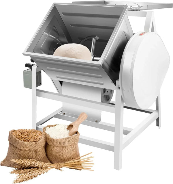 Flour-Mixing Machine,30Qt Commercial Dough Mixer Flour Mixing Machine,1500W Heavy Duty Flour Mixer Kneading Machine with 16.73" X 13.18" X 13.77" Bowl for School Bakery Restaurant1