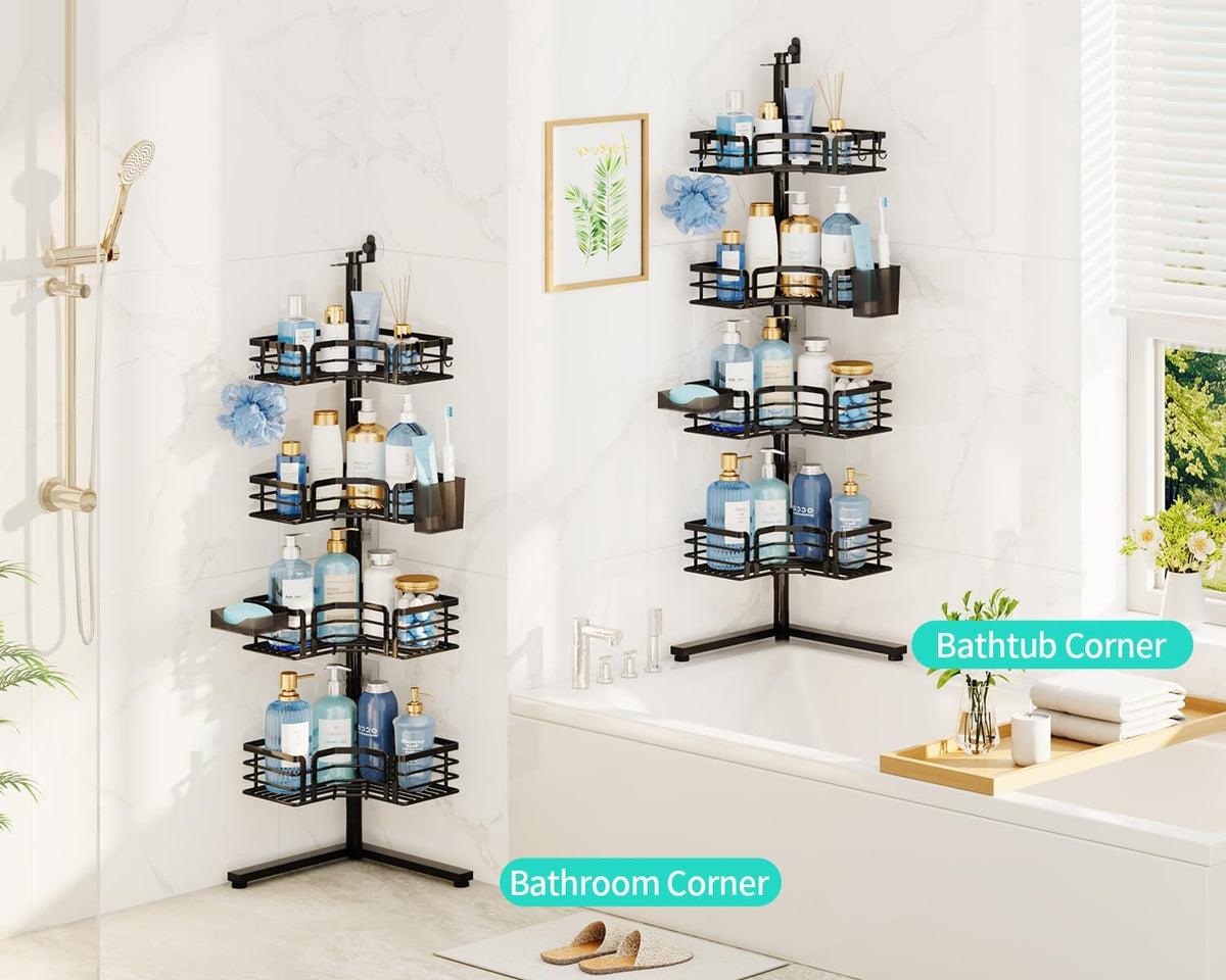 corner-shower-caddy-stand-4-tier-adjustable-shower-shelves-black