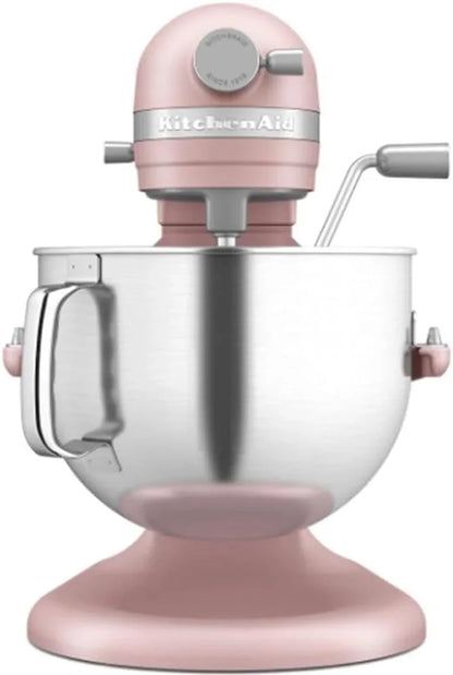 7 Quart Bowl-Lift Stand Mixer with Accessories, KSM70SKXX Bundle | Dried Rose, Bowl-Lift Design, 11 Speed, Double Flex Edge Beater & Accessories with Deco Essentials 1 Year Extended Protection3