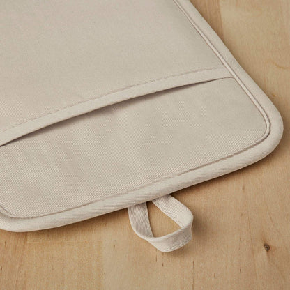 Ribbed Soft Silicone Pot Holder 2-Pack Set, Milkshake Tan, 7"X9"3