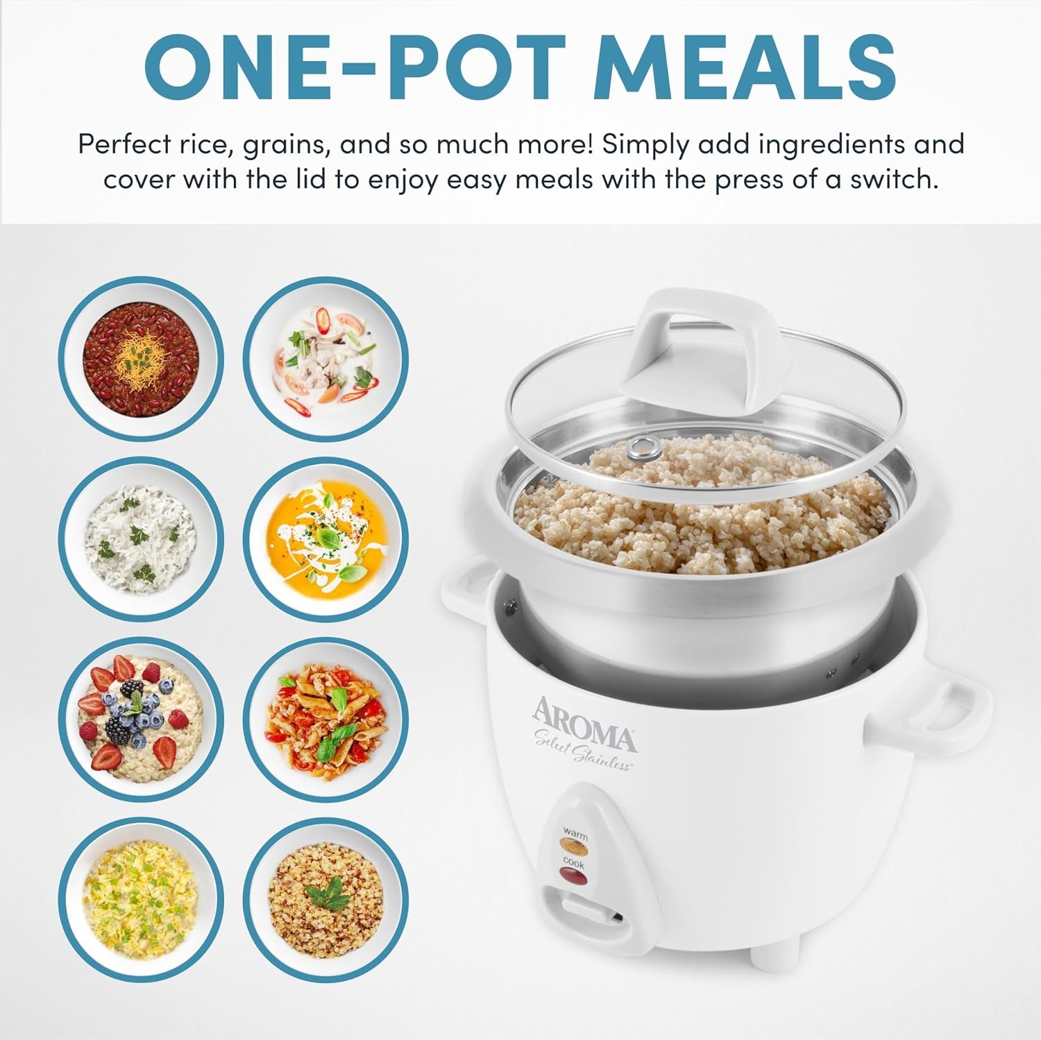 ®-select-stainless®-rice-cooker-3-cup-uncooked-6-cup-cooked-stainless-steel-inner-pot-small-rice-cooker-auto-keep-warm-1-2-qt-white-arc-753sg