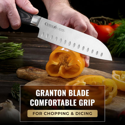 5-Piece Chef Knife Set – Ultra Sharp Japanese Kitchen Knives | High Carbon Stainless Steel Blades, Full Tang Pakkawood Handles – Shinobi Series6