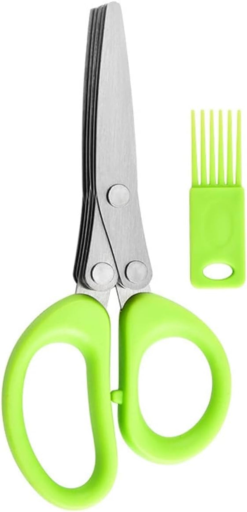 herb-scissors-5-layer-vegetable-shears-for-kitchen-prep-1-5-stainless-steel-blades-and-abs-grip-vegetable-scissors-for-herbs-scallions-chives-and-soft-vegetables