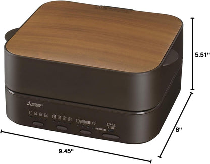 Electric Bread Oven TO-ST1-T Retro Brown Toaster Which Burns 1 Sheet of Ultimate8
